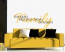 The Most Precious Thing Family Quotes Wall Decal Family Vinyl Art Stickers